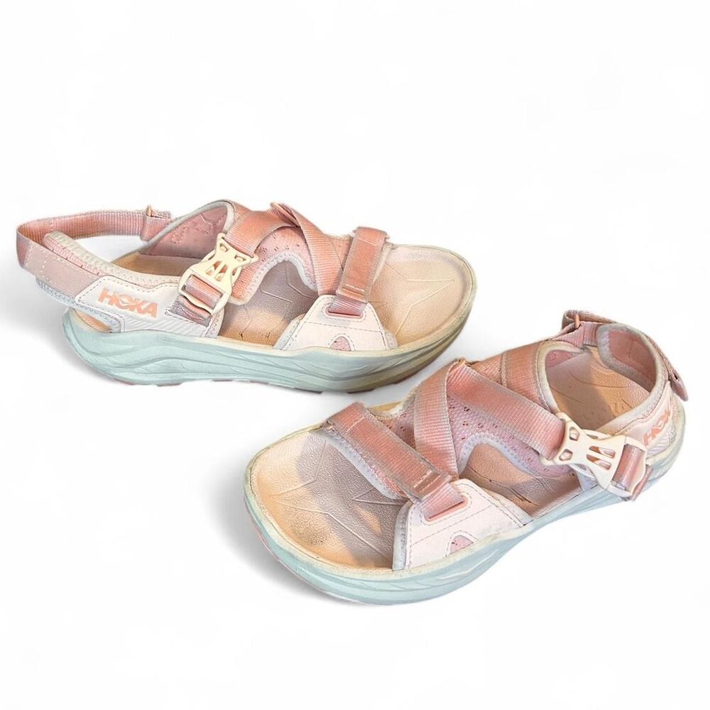 HOKA Infini Hike TC Sandals Dawn Light Vanilla Pink Women’s 8.5